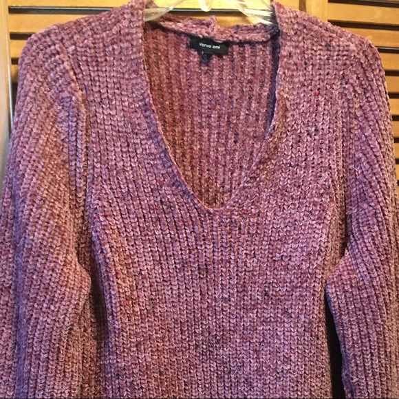 Verve Ami Warm and Soft Mauve Sweater - Picture 2 of 8